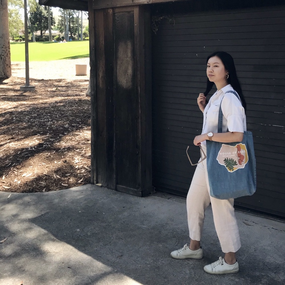 Madewell white courier shirt, size XS